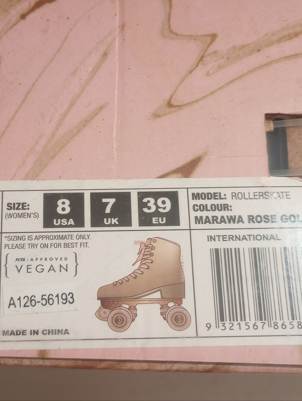 Impala Marawa Rose Gold Roller Skates With Box - Picture 3 of 13